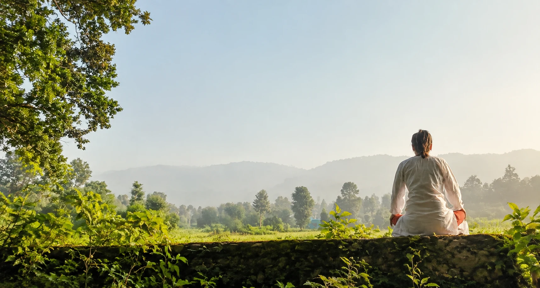 Meditation retreat setting in Rishikesh